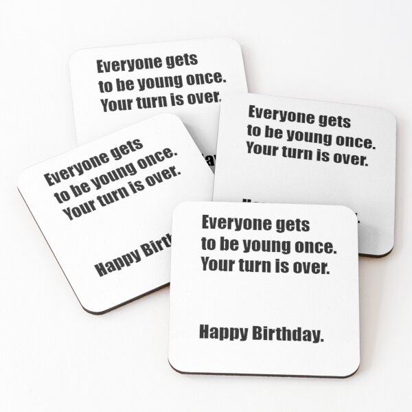 Item preview, young once... comedy birthday card designed and sold by PrintEmporium1.