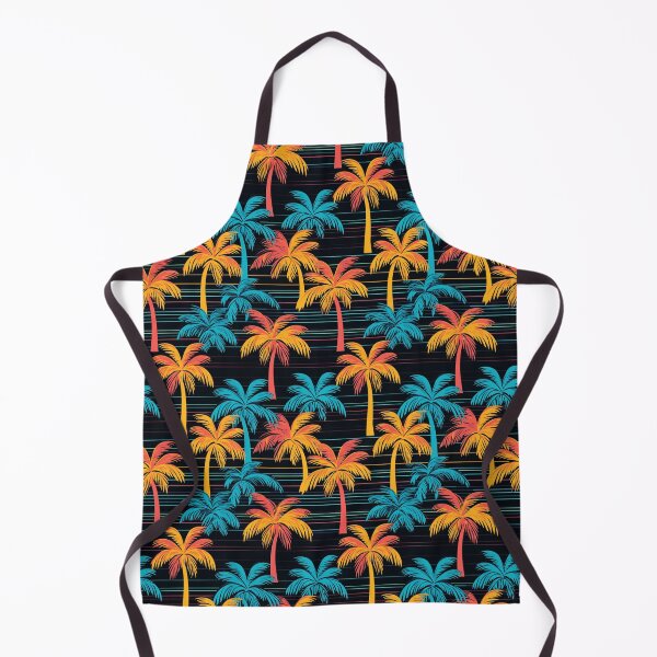 Item preview, Retro Paradise: Vibrant Palm Tree Pattern designed and sold by Prozeum.