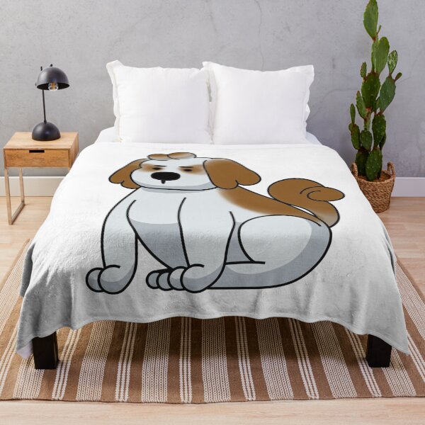 Item preview, White and Dark Brown Shih Tzu DOG designed and sold by Nevermind-artss.