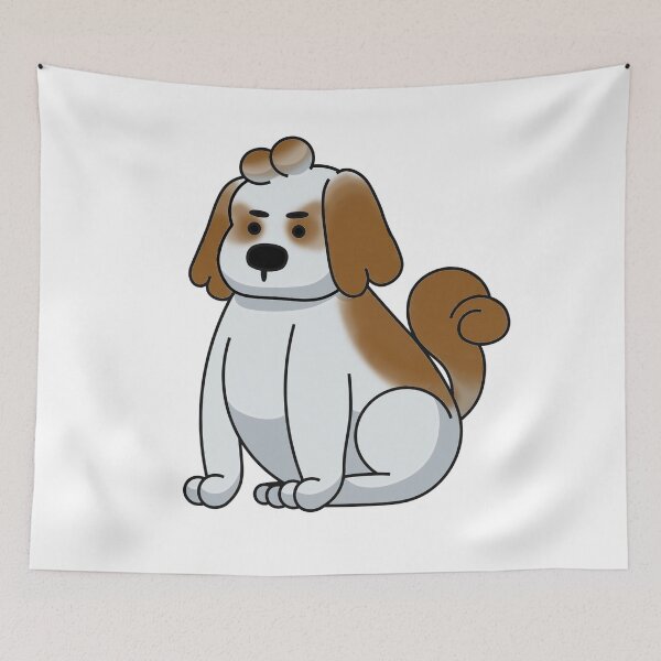 Item preview, White and Dark Brown Shih Tzu DOG designed and sold by Nevermind-artss.