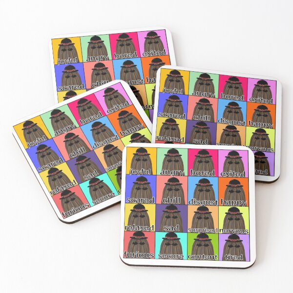 Item preview, Cousin Itt grid of expressions designed and sold by HappyMissPsycho.