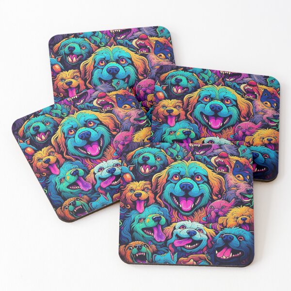 Item preview, Abstract Graffiti Dogs Pattern designed and sold by Desfix.