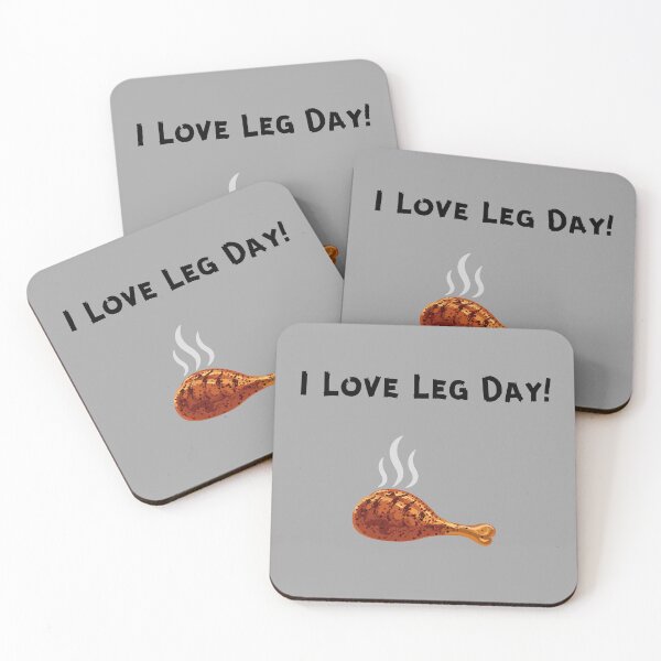Item preview, Funny BBQ Pun, I Love Leg Day, Grilled Chicken Leg designed and sold by DansCookout.