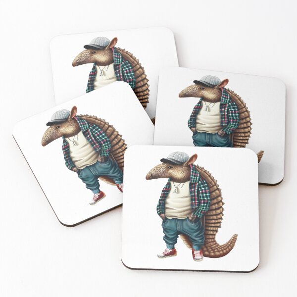 Item preview, Hipster Armadillo V1 designed and sold by HipsterAnimals.