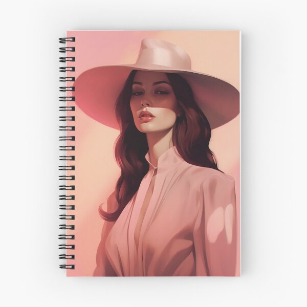 Aperçu de l'œuvre La beauté brune au chapeau pastel créée et vendue par MelodicMirage.