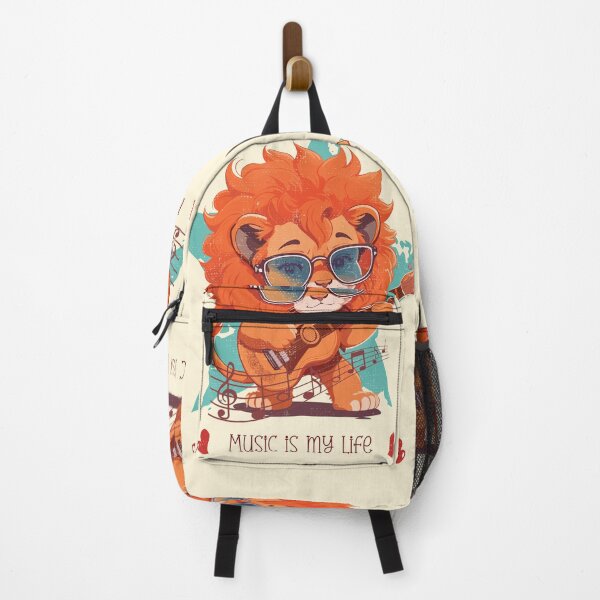Item preview, Cute baby lion playing guitar - funny saying designed and sold by VichallanStudio.