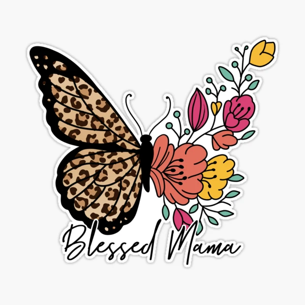 Blessed Mama Butterfly - DECAL AND ACRYLIC SHAPE #DA0986 – BAM