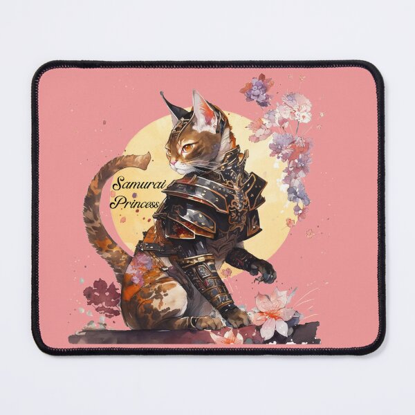Item preview, Samurai Princess- Samurai cat princess- Princess Samurai- Samurai Warrior princess designed and sold by Janetlousart.