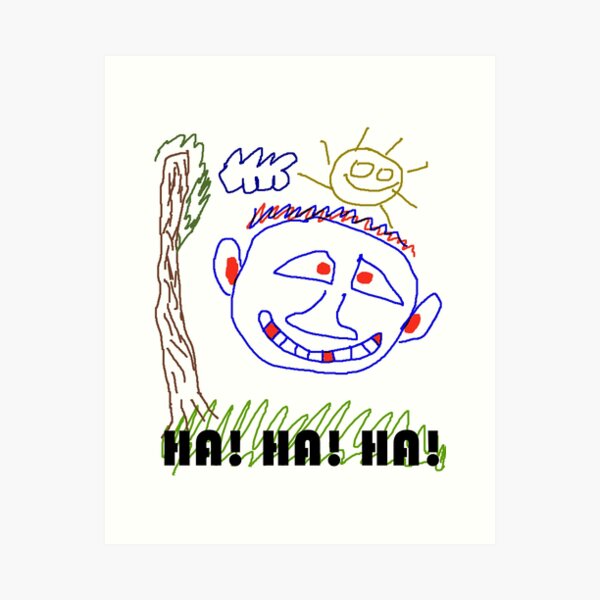 Creepy happy troll face Art Print for Sale by OHatef