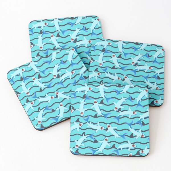 Item preview, Sharks!  Shark leggings, Shark shower curtain, All about Sharks! designed and sold by Soundpups.