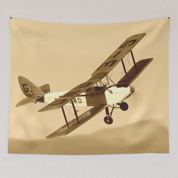 Item preview, De Havilland DH60X Hermes Moth, sepia-toned version designed and sold by MartinPhotos.