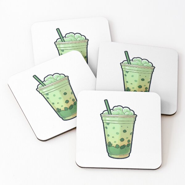Item preview, Cute Matcha Frappuccino Design for Green Tea Lovers designed and sold by Stickerchef.