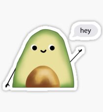 Avocado dude "hey" Sticker