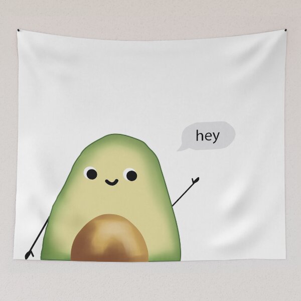 Item preview, Avocado dude "hey" designed and sold by Things-you-need.