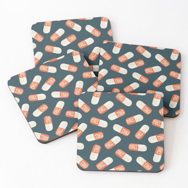 Item preview, Chill Pills - red/dark blue designed and sold by littlearrow.
