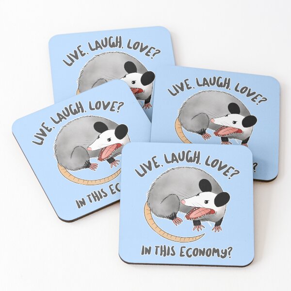 Item preview, live laugh love possum designed and sold by hunnydoll.