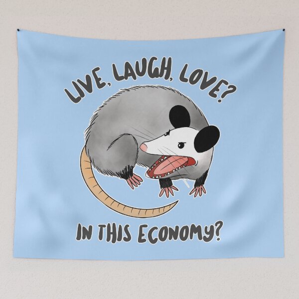 Item preview, live laugh love possum designed and sold by hunnydoll.