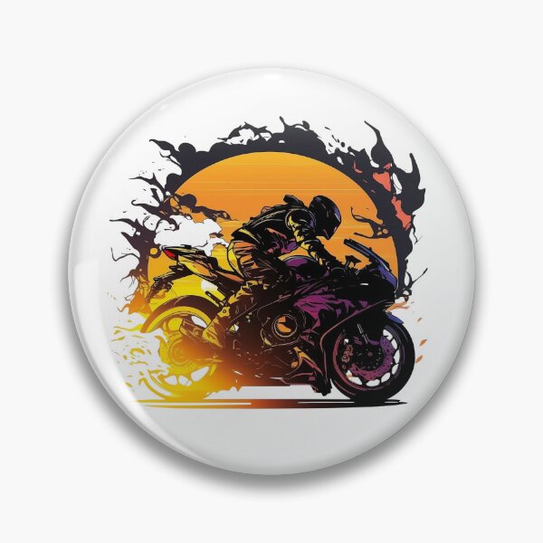 Item preview, Motorcycle rider fading to a sunset designed and sold by YammsDesign.