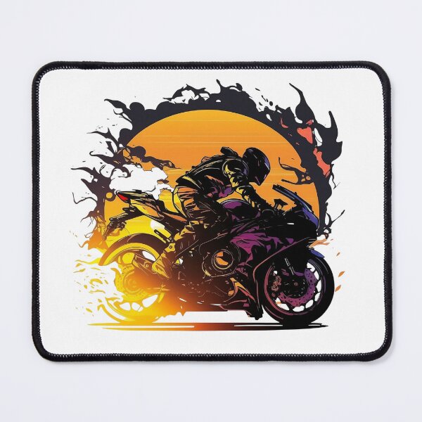 Item preview, Motorcycle rider fading to a sunset designed and sold by YammsDesign.
