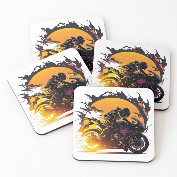 Item preview, Motorcycle rider fading to a sunset designed and sold by YammsDesign.