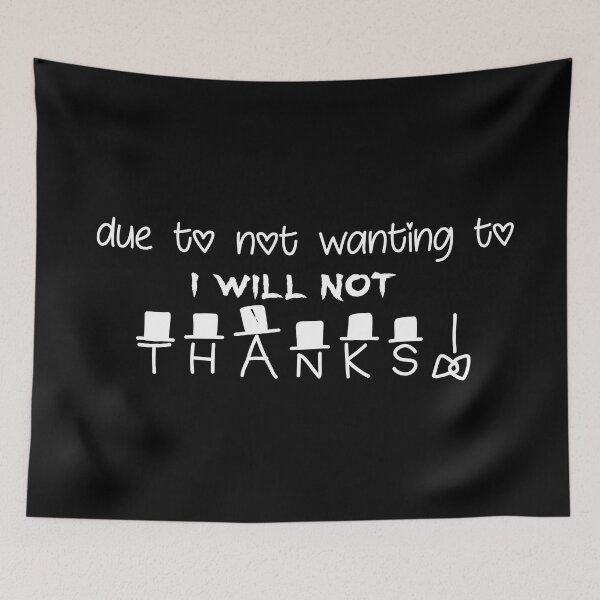Item preview, due to not wanting to i will not THANKS! (White Version) designed and sold by ToadTreasure.