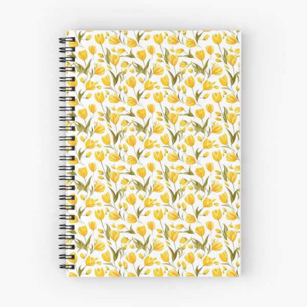 Item preview, Yellow Daffodil Pattern on White Background 4 designed and sold by ArtfulAda.