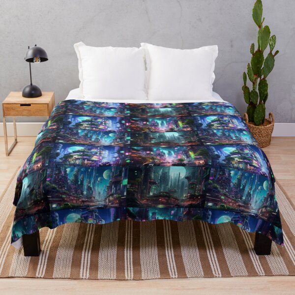 Item preview, Cyberpunk City Pattern designed and sold by hennahsheikh.