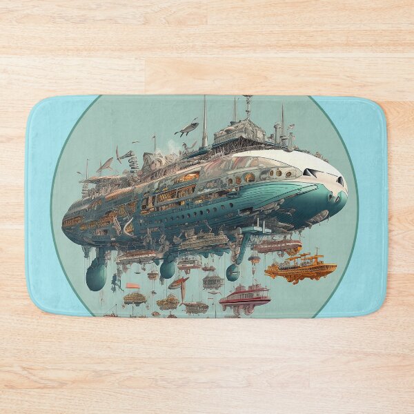 Item preview, Psychedelic Futuristic Style Blimp designed and sold by WallGarden.