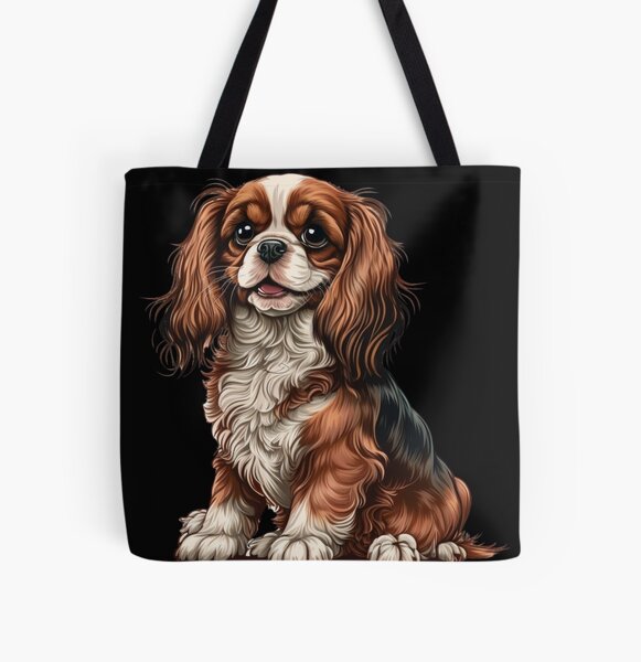 English Toy Spaniel - King Charles Spaniel Art Canvas Print Weekender Tote  Bag by Sandra Sij - Pixels