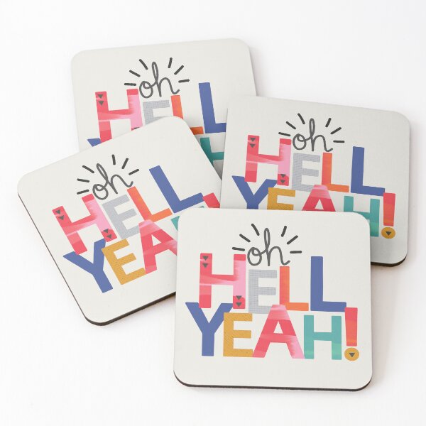 Item preview, Oh hell yeah motivaional typography designed and sold by sallymountain.