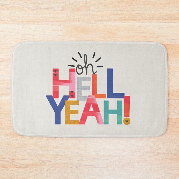 Item preview, Oh hell yeah motivaional typography designed and sold by sallymountain.