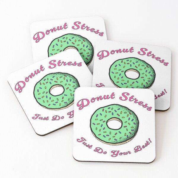 Item preview, Donut Stress Just Do Your Best Vintage Grunge Illustrated designed and sold by Cayden Colias.
