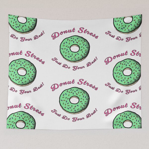 Item preview, Donut Stress Just Do Your Best Vintage Grunge Illustrated designed and sold by Cayden Colias.