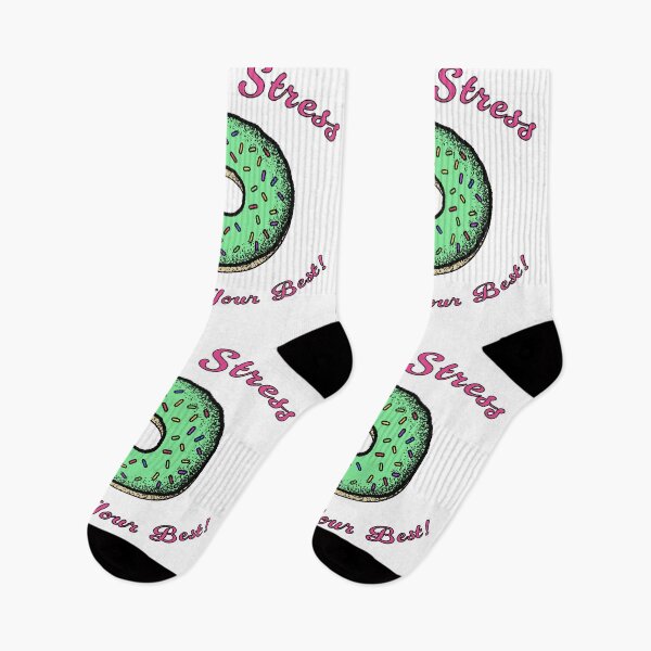 Item preview, Donut Stress Just Do Your Best Vintage Grunge Illustrated designed and sold by Cayden Colias.