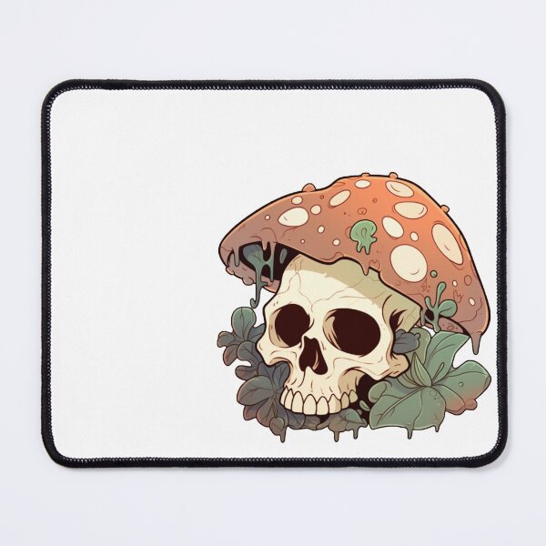 Item preview, Skull with Botany and Mushrooms designed and sold by Olorin97.