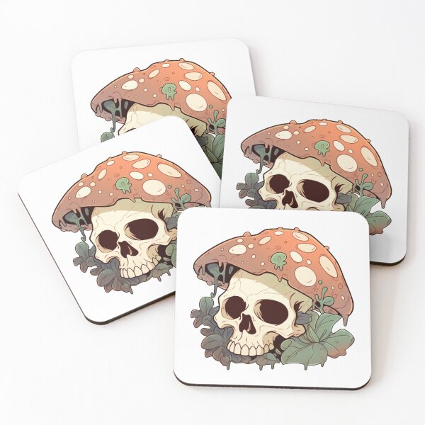 Item preview, Skull with Botany and Mushrooms designed and sold by Olorin97.