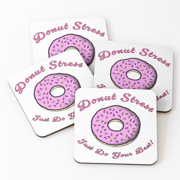 Item preview, Donut Stress Just Do Your Best Vintage Grunge Illustrated designed and sold by Cayden Colias.