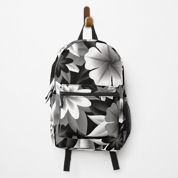 Item preview, Black and white flowerbed pattern designed and sold by Gevrex.