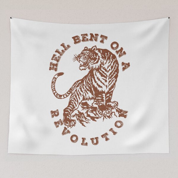 Item preview, HELL BENT ON A REVOLUTION, Tiger Lover Gift, Tiger Face Sweatshirt, Animal Lover Gift, Tiger Shirt, Tiger Mascot Unisex Sweatshirt Tee designed and sold by TonySpencer.