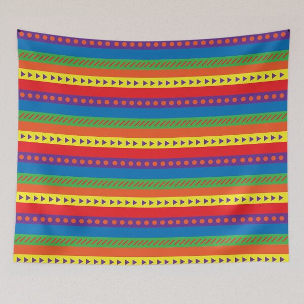 Item preview, Colorful Geometric Stripes designed and sold by ColorZoo.