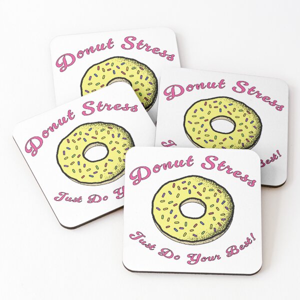 Item preview, Donut Stress Just Do Your Best Vintage Grunge Illustrated designed and sold by Cayden Colias.