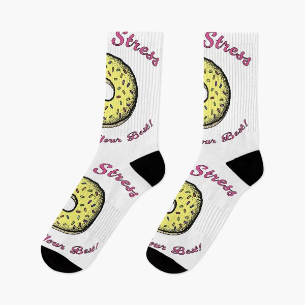 Item preview, Donut Stress Just Do Your Best Vintage Grunge Illustrated designed and sold by Cayden Colias.