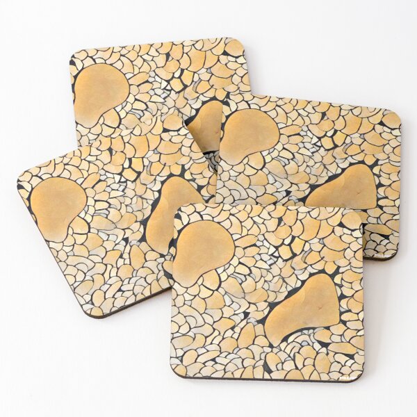 Item preview, Abstract Pebbles design - Rust designed and sold by Palmer YYZ.