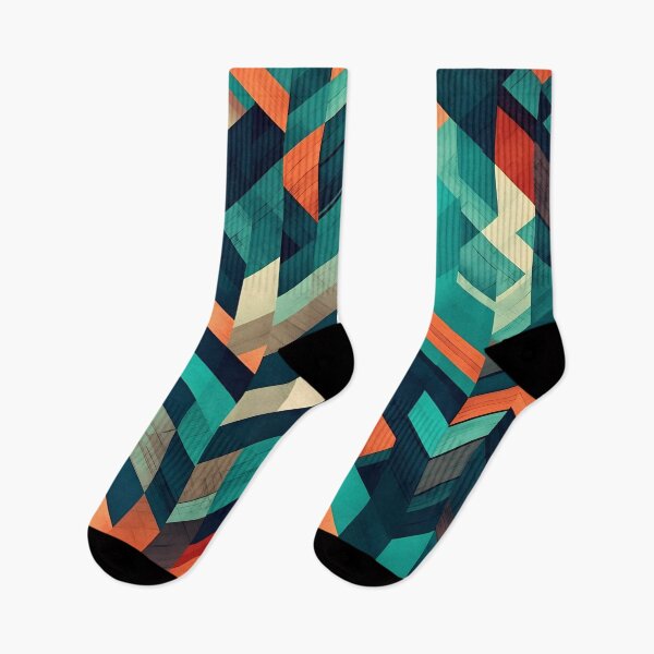 Item preview, Abstract pattern made with multiple layers of geometric images designed and sold by HaberkaDesign.
