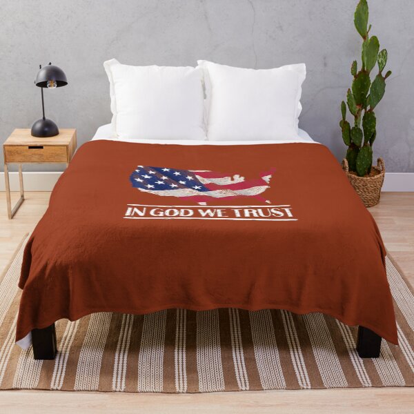 Item preview, In God We Trust Patriotic Christian 4th of July USA Flag designed and sold by sylwkanazjwal.