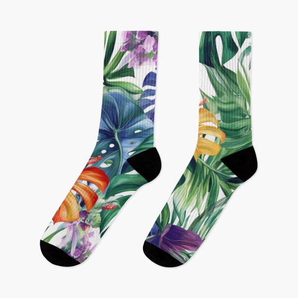 Item preview, Colourful Monstera Pattern designed and sold by AtelierNethys.