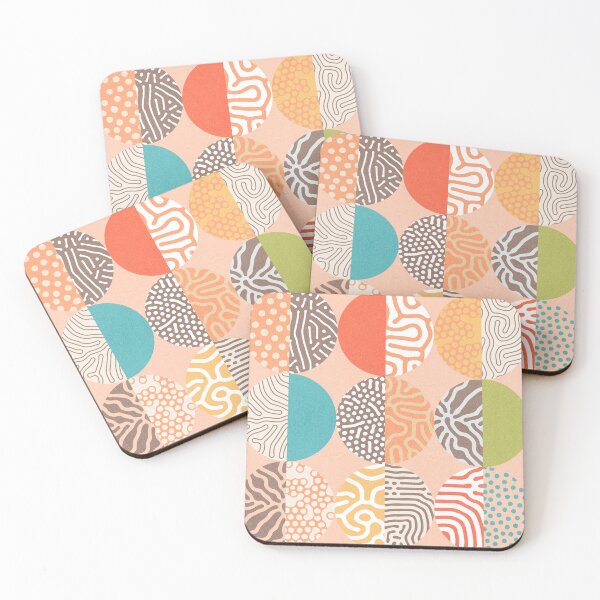 Item preview, Mid-Century and Ethnic Pattern clash 2. Colourful earthy pastels designed and sold by Dominiquevari.