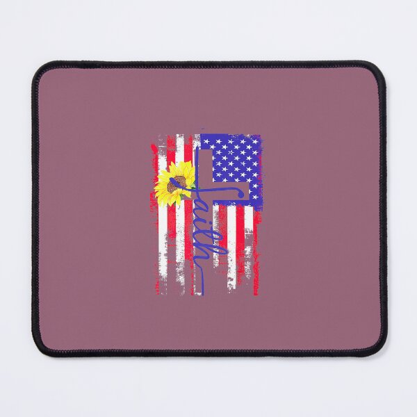 Item preview, Christian Faith Distressed Graphic Flag Sunflower Cross July designed and sold by blaastitpa.