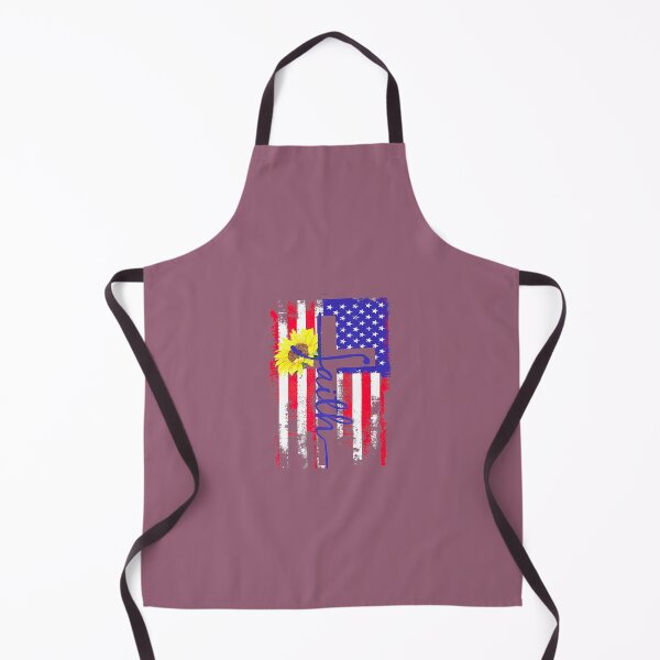 Item preview, Christian Faith Distressed Graphic Flag Sunflower Cross July 	 designed and sold by blaastitpa.