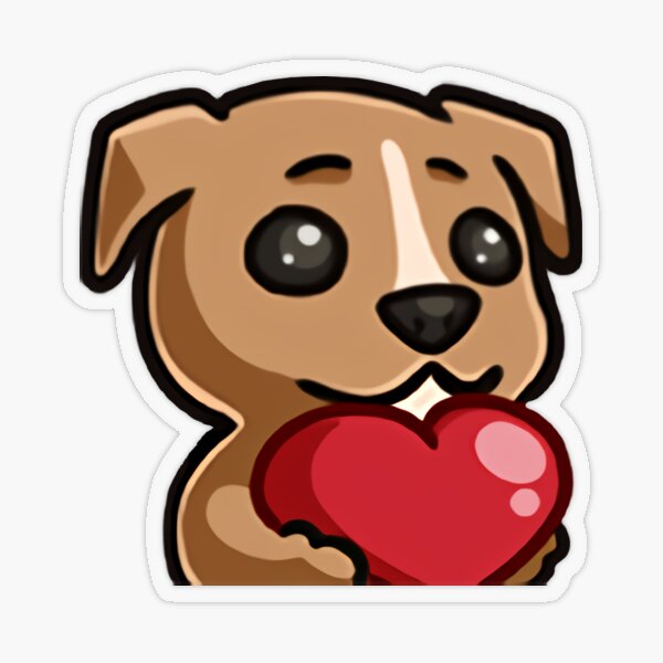 Dog Heart Eyes Sticker by CLOOZ DOORS for iOS & Android